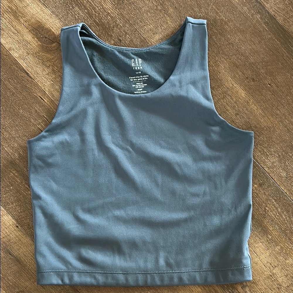 GAP Teen Gray Crop Sport Tank Top